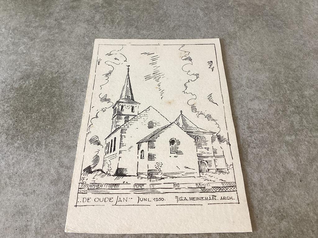 Velp.      Kerk ,, De Oude Jan”    1950, Ophalen of Verzenden, 1940 tot 1960, Gelderland