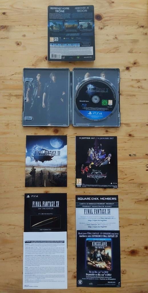 Final Fantasy XV Steelcase Special Edition PS4 Playstation 4, 1 speler, Ophalen of Verzenden, Zo goed als nieuw, Eén computer