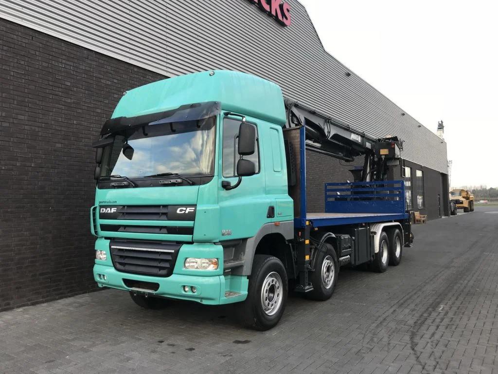 DAF CF 460 8X4 + MKG HMK 401/kran/kraan/Montagekran/, Auto's, Euro 5, Achterwielaandrijving, Overige kleuren, Origineel Nederlands
