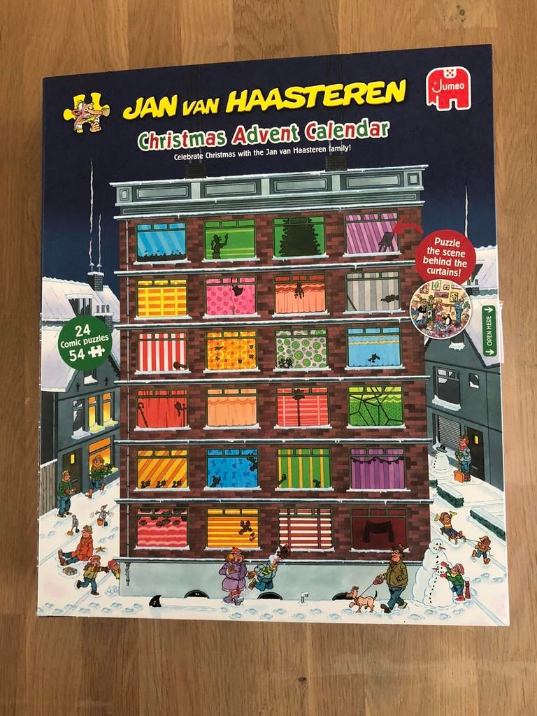 Jan van Haasteren Advent Kalender 2024, Ophalen of Verzenden, Minder dan 500 stukjes, Zo goed als nieuw, Legpuzzel