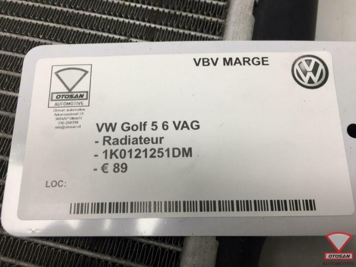 vw golf 5 6 vag radiateur 1k0121251dm, Gebruikt, Volkswagen, Volkswagen AG, Berliner Ring 2
38440  Wolfsburg, DE