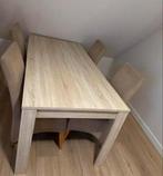 Houten eettafel, Huis en Inrichting, Tafels | Eettafels, Ophalen, Gebruikt, Rechthoekig, Overige houtsoorten