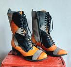 Maciejka Leren Patchwork Laarzen, Kleding | Dames, Schoenen, Lage of Enkellaarzen, Oranje, Ophalen of Verzenden, Zo goed als nieuw