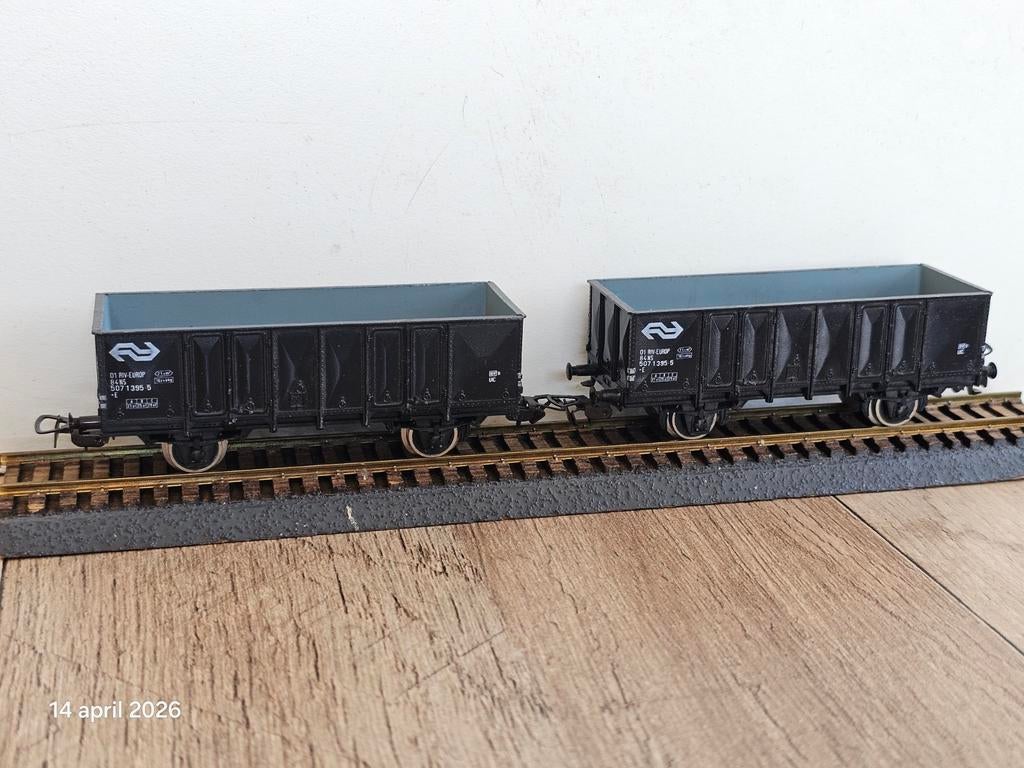 Modeltrein Ho piko NS kolenwagens 2x, Gelijkstroom, Wagon, NS, Piko