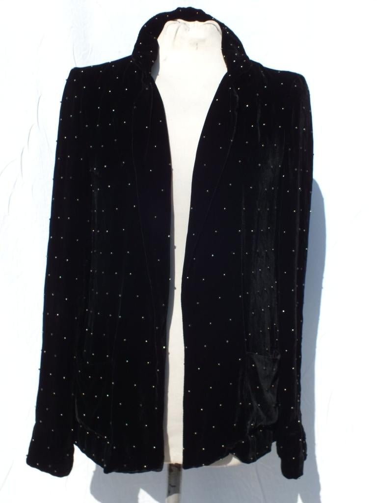 Apart zwart jasje, kraaltjes. Mt S Merk Zara Trafaluc, ., Zwart, Ophalen of Verzenden, Zo goed als nieuw