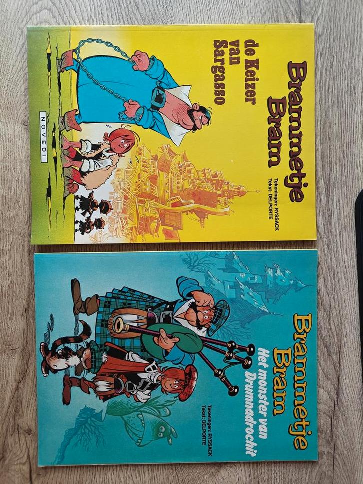 Brammetje Bram: twee leuke boeken uit het weekblad Sjors, Boeken, Stripboeken, Gelezen, Meerdere stripboeken, Ophalen of Verzenden