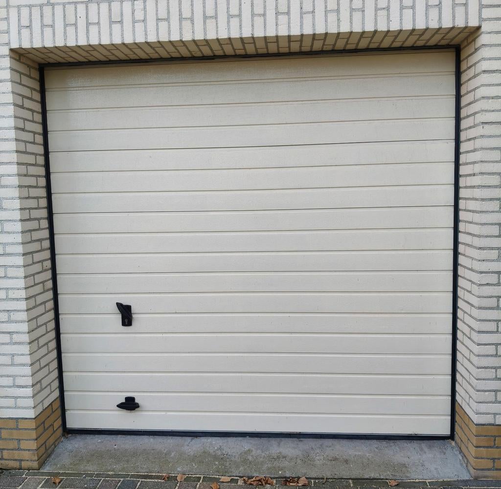 BINNENKORT BESCHIKBAAR electrische overhead deur Novoferm, Ophalen, Gebruikt, 200 cm of meer, Crème of Beige