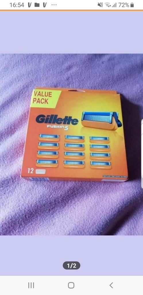 2 pakken gilette fushion  pakje met  12 mesjes 30euro, Verzenden, Nieuw, Gehele gezicht