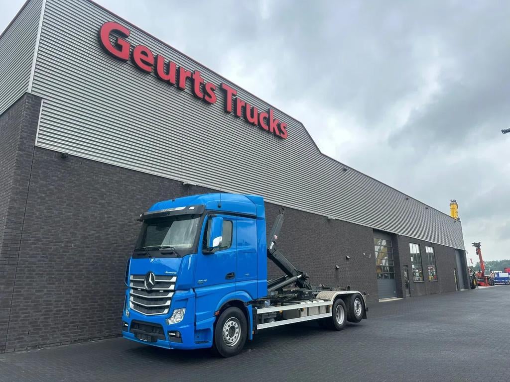 Mercedes-Benz Actros 2545 6X2 MET HIAB MULTILIFT XR21S61 HAA, Automaat, Euro 6, Blauw, Cruise Control
