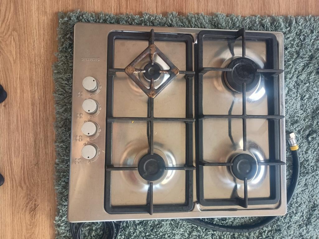 Siemens gasfornuis - 4 pitten, Ophalen, Gebruikt, 4 kookzones, Inbouw