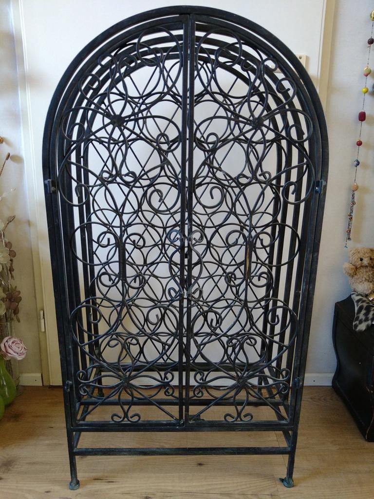 Metalen wijnrek, Huis en Inrichting, Woonaccessoires | Wijnrekken, Ophalen, Metaal, 75 cm of meer, 25 flessen of meer