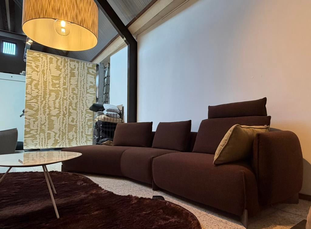 Leolux Naila hoek/ lounge bank NIEUW, Ophalen, Nieuw, Minder dan 150 cm, Stof