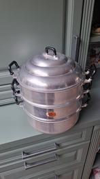 STOOMPAN 2-DELIG, Ophalen of Verzenden, Gebruikt, Rvs, Pannenset