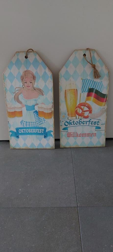 Oktoberfest Decoratie Borden Set - Welkomstborden, Ophalen of Verzenden