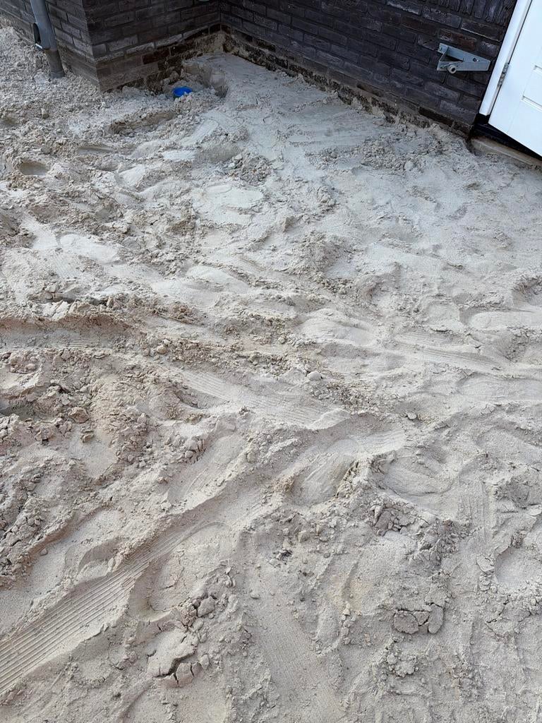 4 kuub geelzand af te halen, Tuin en Terras, Zand, Ophalen, Gebruikt, Ophoogzand