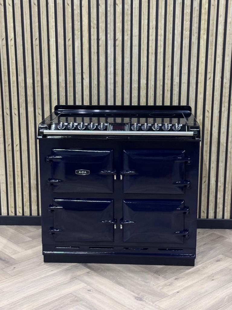 AGA Six Four 100cm Keramisch Fornuis + Volledig Elektrisch, Warmhoudplaat, 60 cm of meer, Ophalen of Verzenden, Zo goed als nieuw