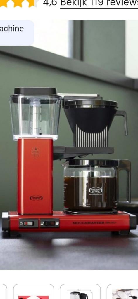 Moccamaster KGB select - NIEUW IN DOOS!, Ophalen, Gemalen koffie, 4 tot 10 kopjes, Koffiemachine