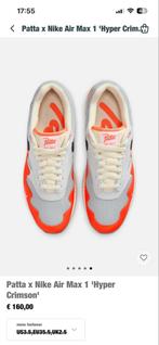 Patta x Nike Air Max 1 'Hyper Crimson' 44/10', Kleding | Heren, Schoenen, Ophalen of Verzenden, Nieuw, Overige kleuren, Sneakers of Gympen