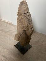 Sober,oud ornament paard/hoofd paard op statief,hout, India, Ophalen