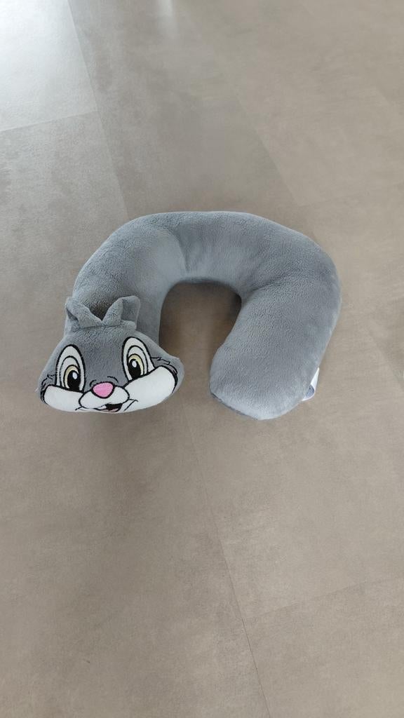 Knabbel en babbel nek kussen konijn grijs nieuw, Ophalen of Verzenden, Overige figuren, Nieuw, Knuffel