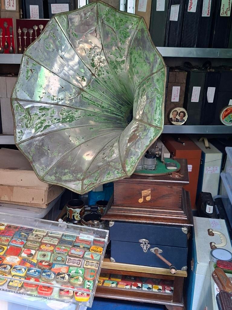 Hoorn grammofoon columbia, Audio, Tv en Foto, Platenspelers, Ophalen, Overige merken