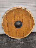 Eikenhouten Rond Schild (Viking Schild), Ophalen, Gebruikt
