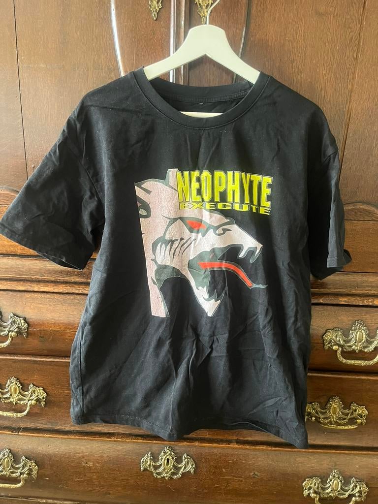 Vintage t shirt neophyte gabber hardcore, Ophalen of Verzenden, Zo goed als nieuw, Zwart