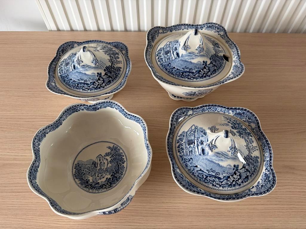 Antieke Woods Burslem England Servies Set, Antiek en Kunst, Ophalen of Verzenden