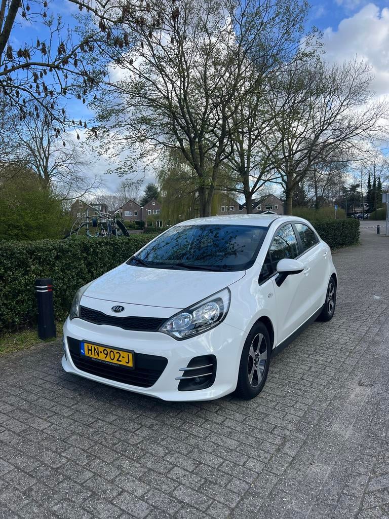 Kia Rio 1.2 I 5DRS 2015 Wit, Auto's, 1027 kg, 450 kg, 40 €/maand, 4 cilinders