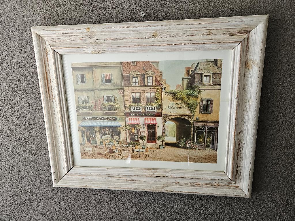 schilderij frans tafereel, Antiek en Kunst, Kunst | Schilderijen | Klassiek, Ophalen