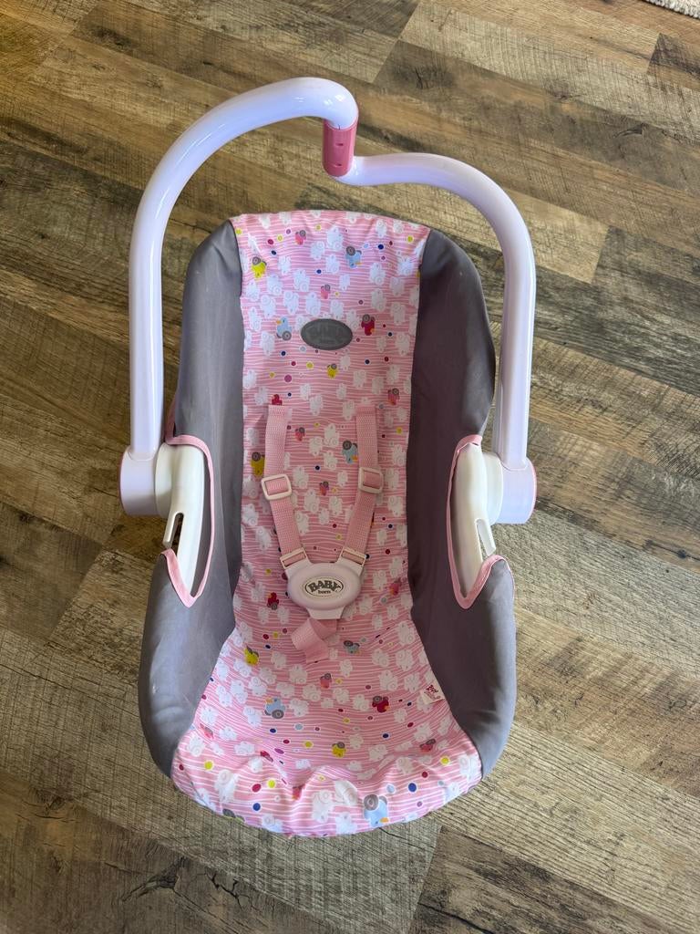 Baby Born maxi cosi, Ophalen of Verzenden, Zo goed als nieuw, Babypop