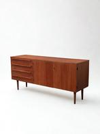 Vintage Midcentury Teak Dressoir Sideboard, Ophalen of Verzenden, Zo goed als nieuw, 25 tot 50 cm, 150 tot 200 cm