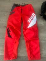 Thor Motorcross Broek - Rood/Zwart/Wit, Motoren, Ophalen, Tweedehands, Kinderen, Motorcrosskleding