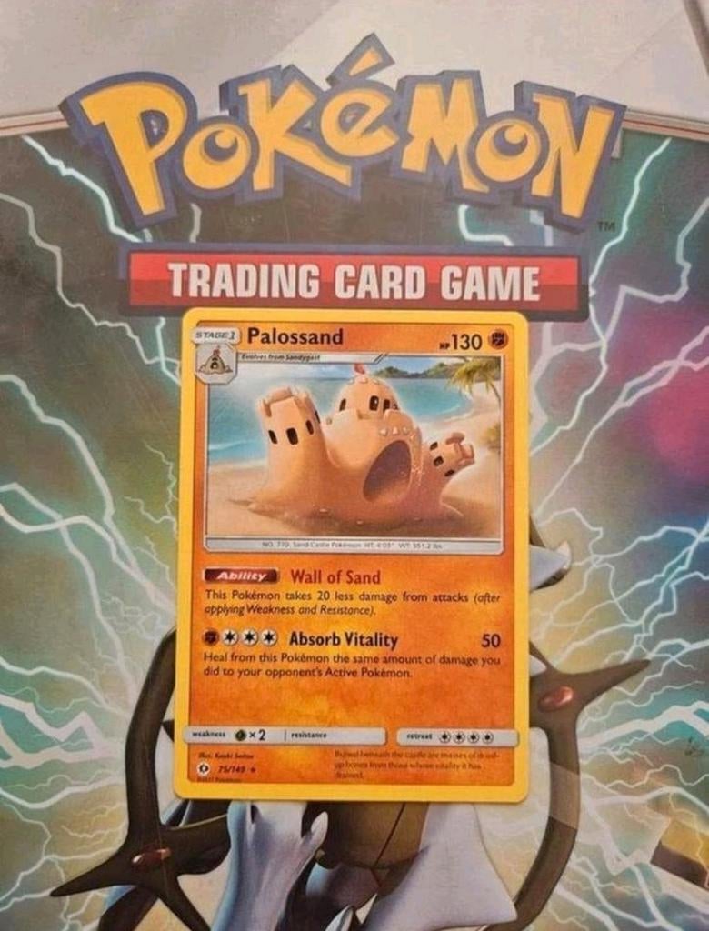 Palossand 75/149 Sun&Moon base set pokemon kaart nm rare, Ophalen of Verzenden, Zo goed als nieuw, Losse kaart