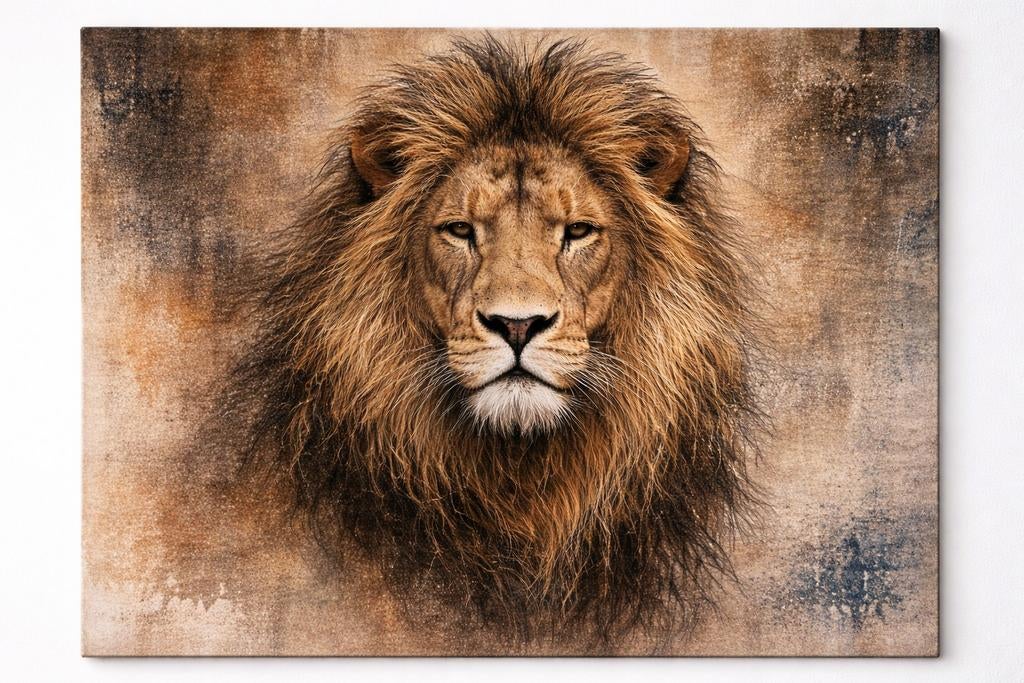 Canvas schilderij leeuw 80x120, Ophalen
