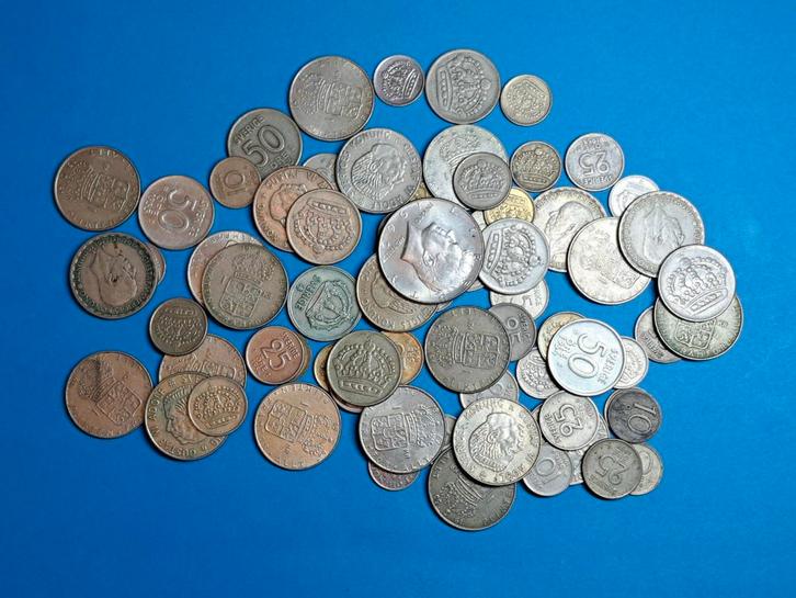 280 gram zilveren munten voornamelijk Zweden, Postzegels en Munten, Munten | Europa | Niet-Euromunten, Setje, Overige landen, Zilver