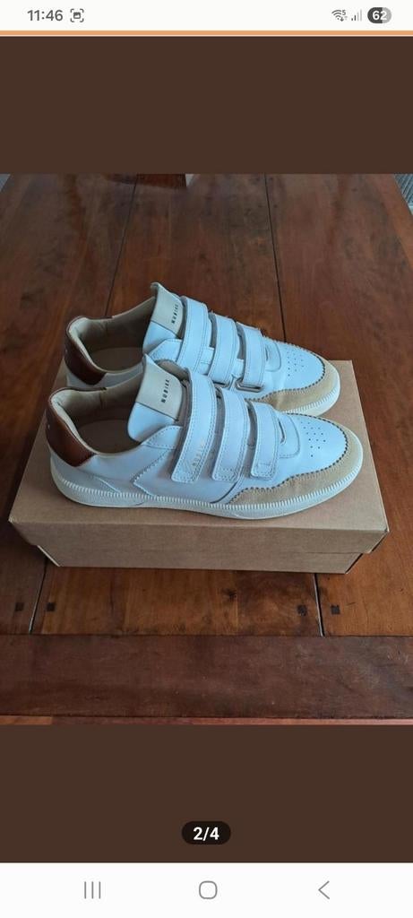 Nubikk sneakers beige met wit, maat 39, zo goed als nieuw, Kleding | Dames, Schoenen, Nubikk, Beige, Ophalen of Verzenden, Sneakers of Gympen