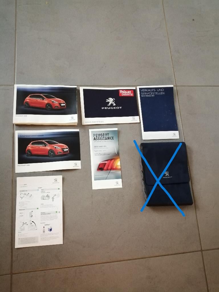 Diverse boekjes PEUGEOT 208   2012/2019  (duitstalig), Auto diversen, Handleidingen en Instructieboekjes, Ophalen of Verzenden