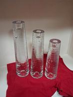 Kosta Boda glazen kaarsenstandaards WD-022, Overige materialen, 25 tot 50 cm, Wit, Ophalen of Verzenden