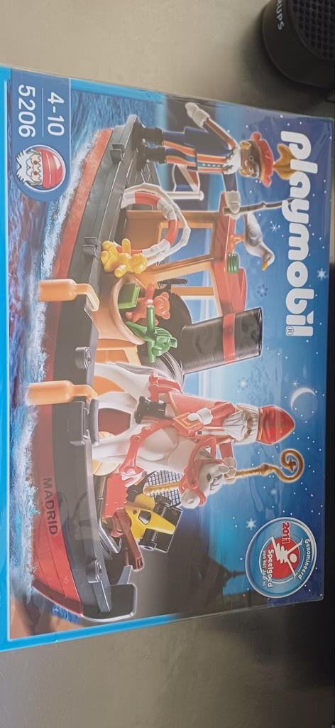 Playmobil Sinterklaas Stoomboot 5206 - Nieuw in doos!, Ophalen of Verzenden, Nieuw, Complete set