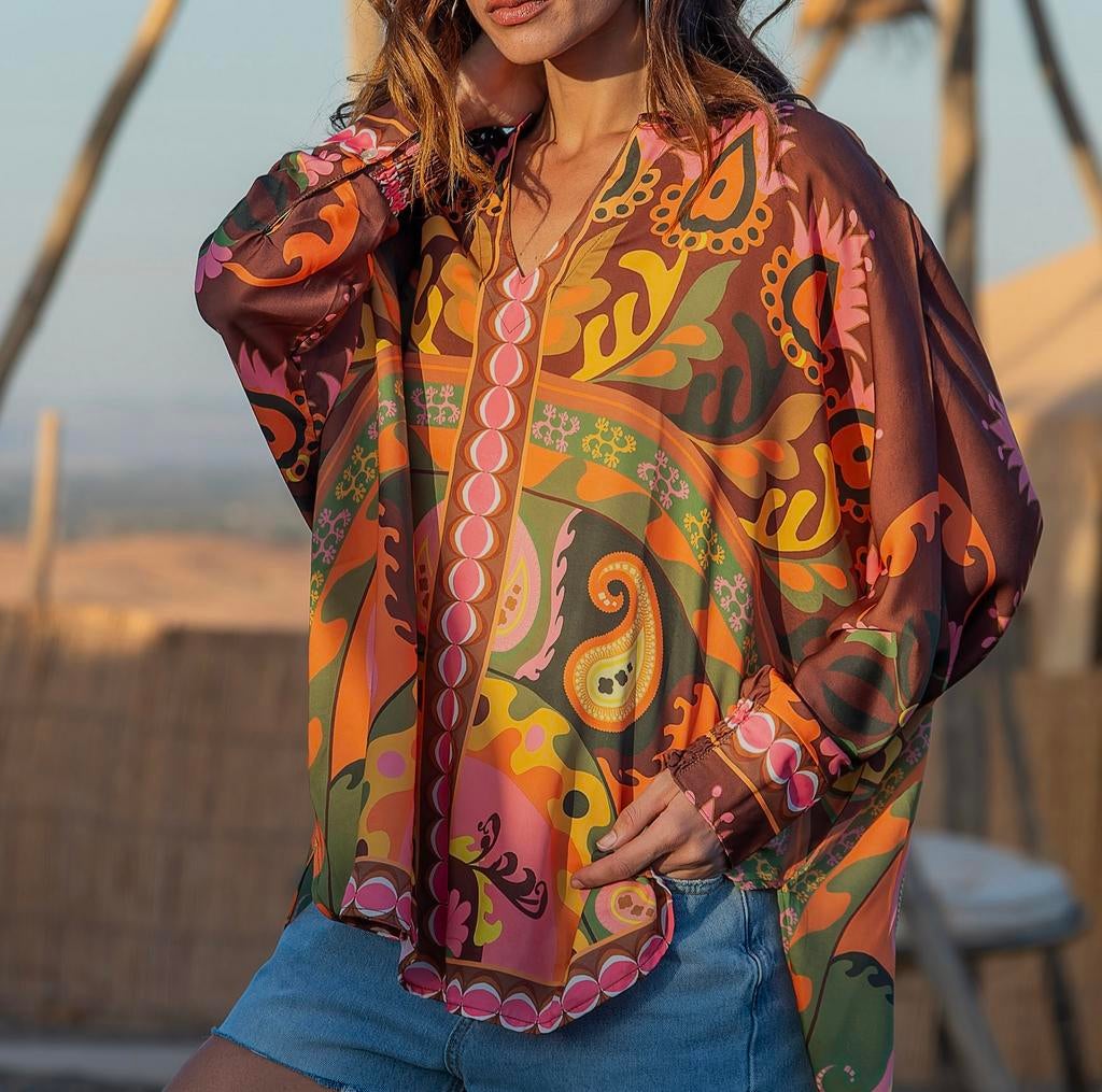GOLD AND SILVER top Ibizastyle mt TU