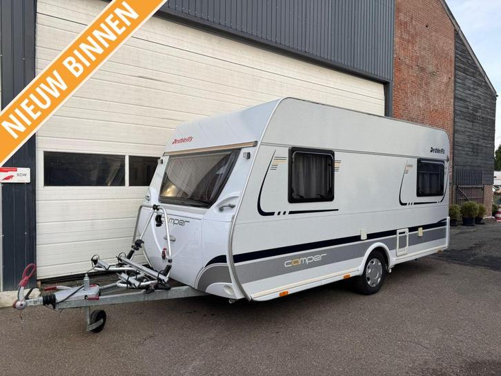 Dethleffs Camper 430 DB + Mover + Luifel, Caravans en Kamperen, Caravans, Bedrijf, tot en met 4, 1000 - 1250 kg, Rondzit, Dethleffs