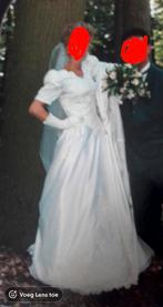 Romantische vintage trouwjurk maat 38 – A-lijn, 1x gedragen, Kleding | Dames, Trouwkleding en Trouwaccessoires, Trouwjurk, Wit