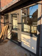 Moderne kunststof buitendeur met glas, Doe-het-zelf en Verbouw, Deuren en Horren, Kunststof, 120 cm of meer, Ophalen of Verzenden