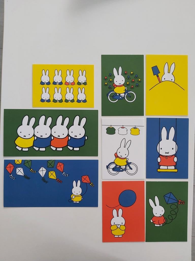 Nijntje ansichtkaarten. In 1 koop, Ophalen, 1940 tot 1960, Ongelopen