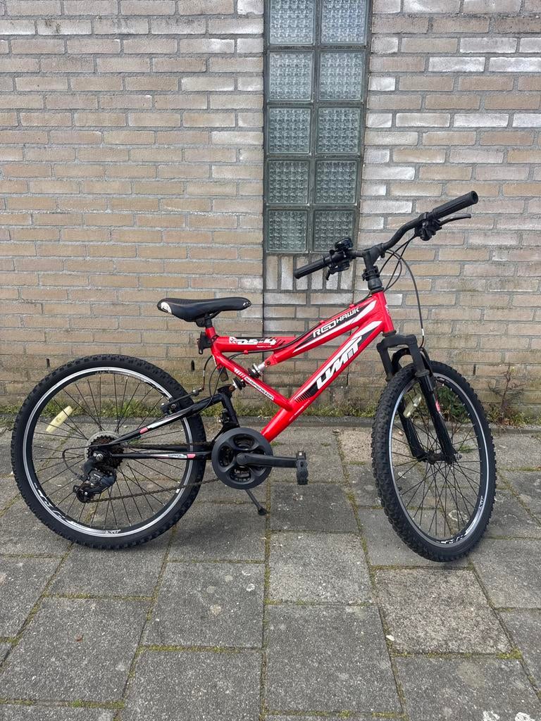 Redhawk UMP Mountainbike - 24 inch, rood, Gebruikt, Ophalen, Overige merken, Minder dan 45 cm