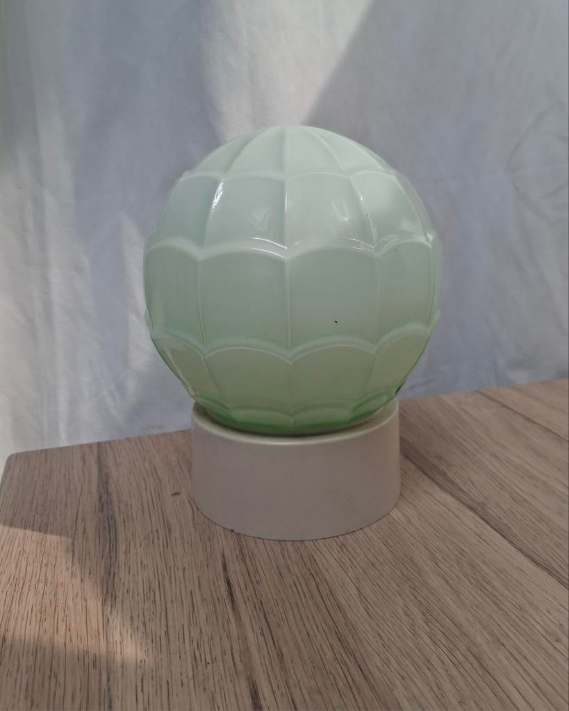 Groene Thabur Art Deco plafondlamp., Ophalen of Verzenden