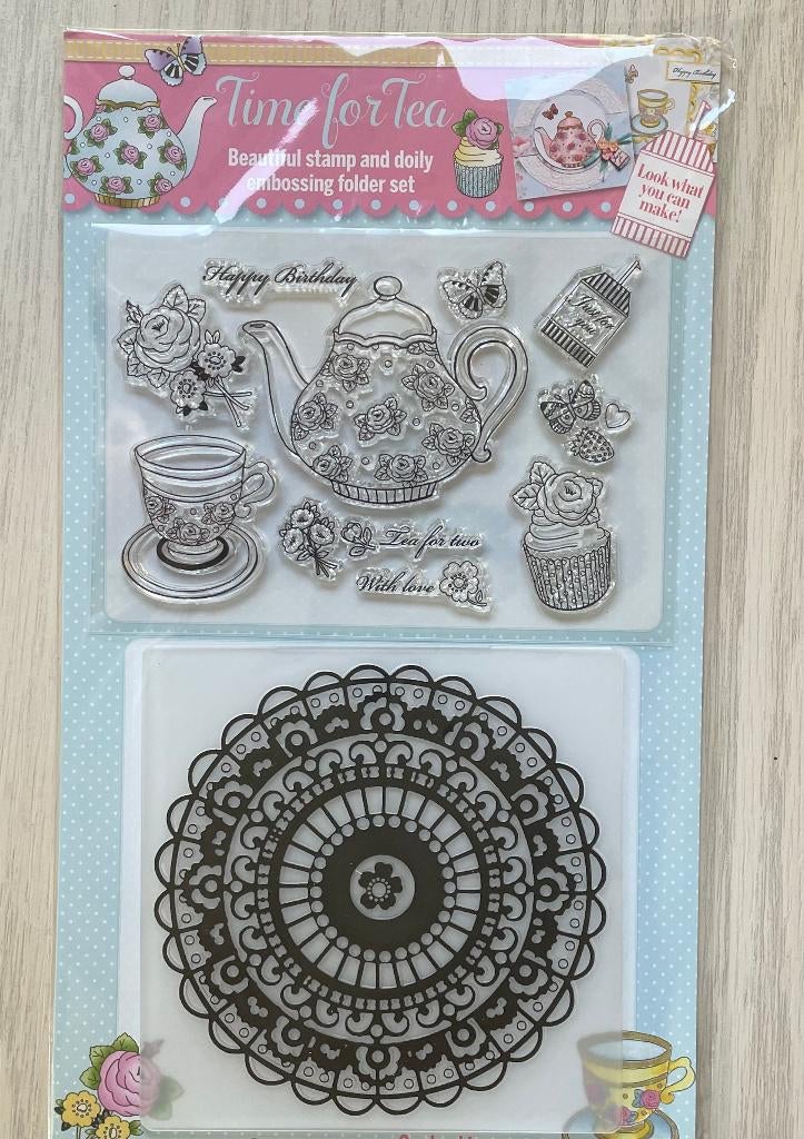 Nieuwe stempels met bijpassende embossingfolder, Hobby en Vrije tijd, Stempelen, Ophalen of Verzenden, Nieuw, Clearstamp