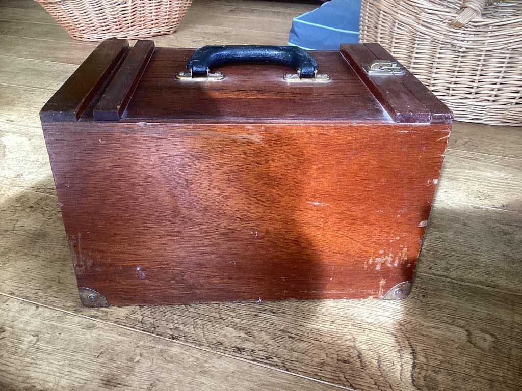 Antieke houten medicijnkist, Ophalen of Verzenden