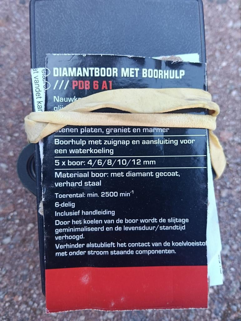 Diamantboor set met boorhulp PDB 6 A1 - 6-delig, Ophalen, Nieuw, Boormachine